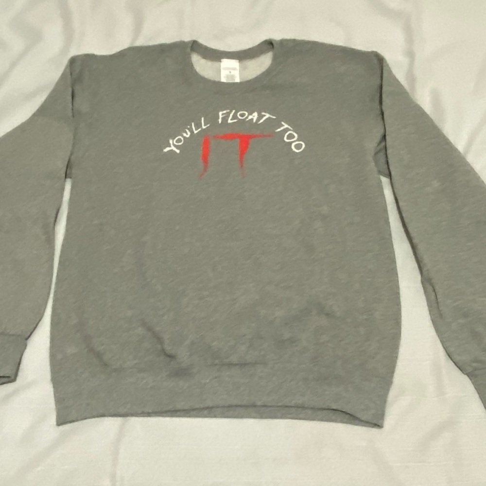 Gray 'You'll Float Too' Sweater
